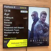 Digital CIS Screens - Next Train Information and Media