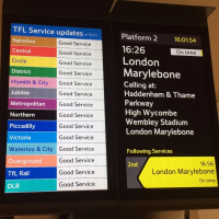 Digital CIS Screens - Rainbow Board and Next Train Information